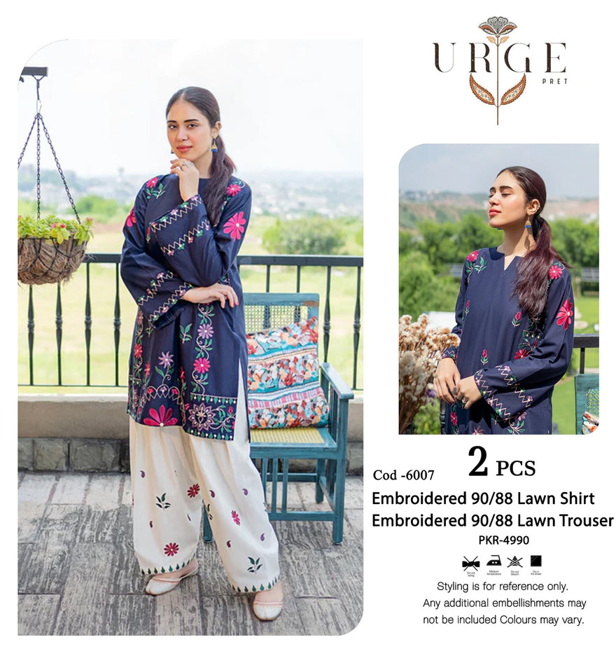 EMBROIDERED LAWN SHIRT TROUSER