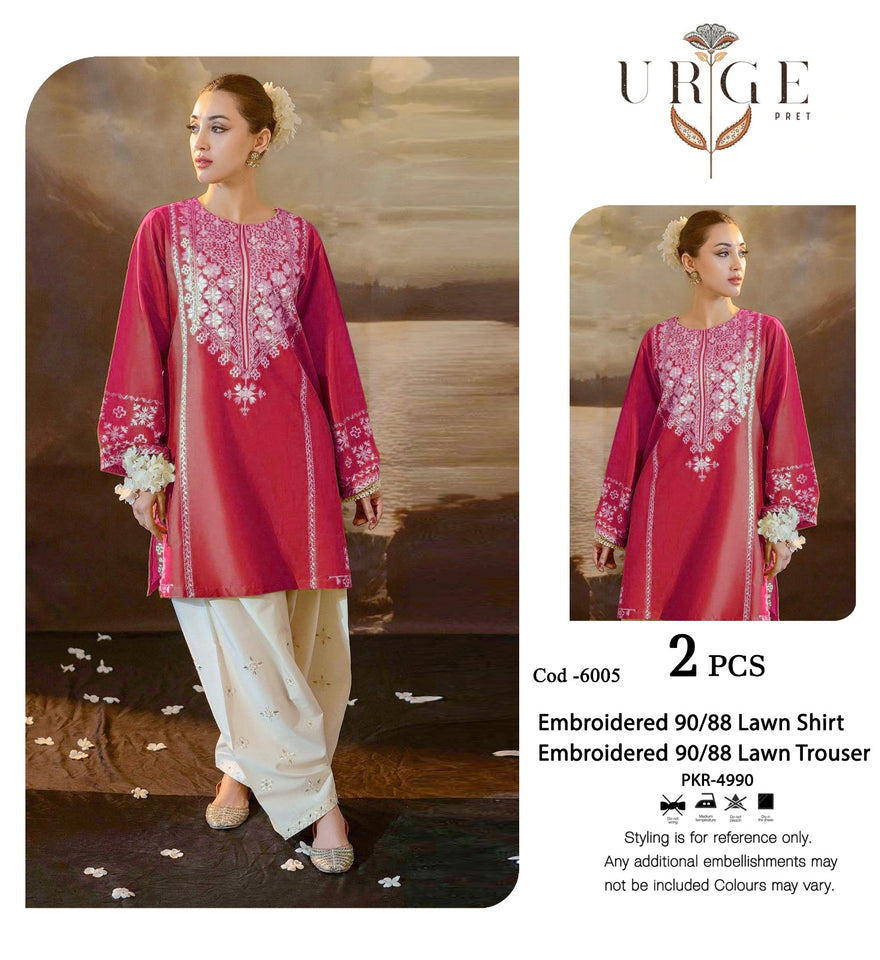 LAWN EMBROIDERED 2 PIECE