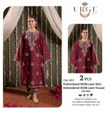 EMBROIDERED 2 PIECE LAWN 6012