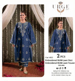 EMBROIDERED 2 PIECE LAWN 6012