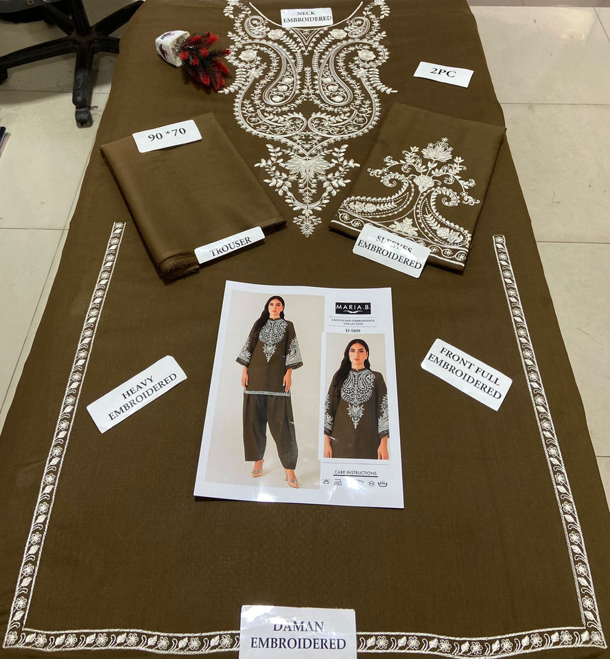 EMBROIDERED 2 PIECE LAWN WEAR