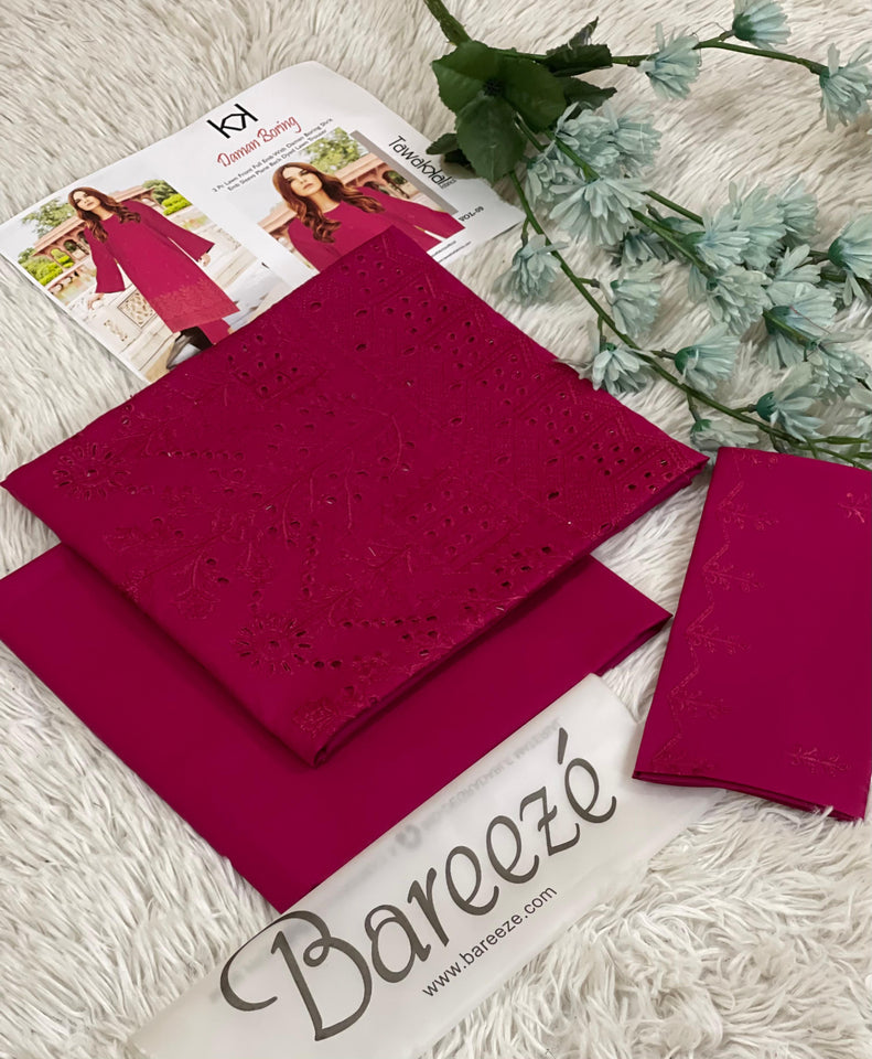 2 PIECE EMBROIDERED LAWN BAREEZE