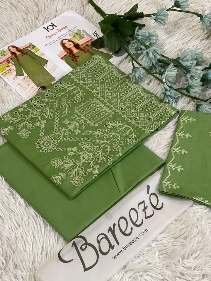 2 PIECE EMBROIDERED LAWN BAREEZE