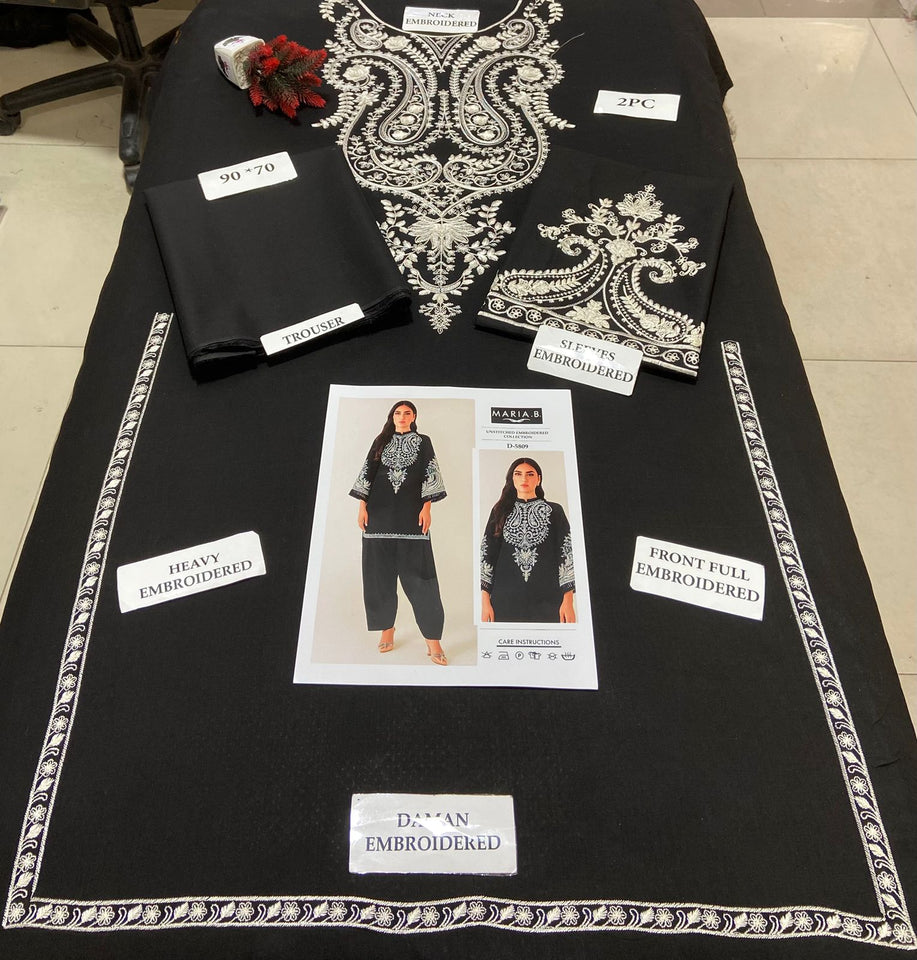 EMBROIDERED 2 PIECE LAWN WEAR